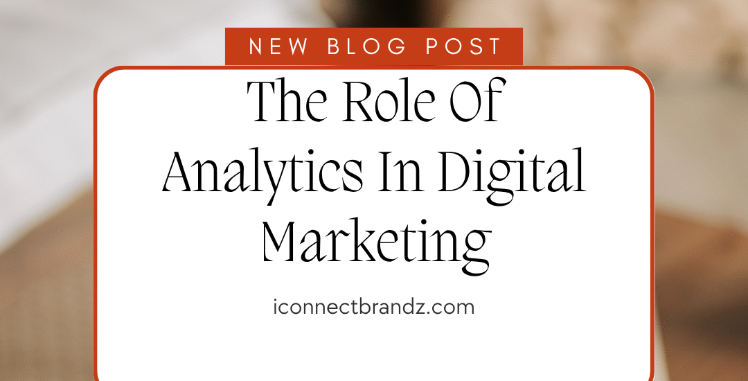 A 2D digital graphic showing marketing charts, graphs, and analytics icons representing digital marketing performance analysis.