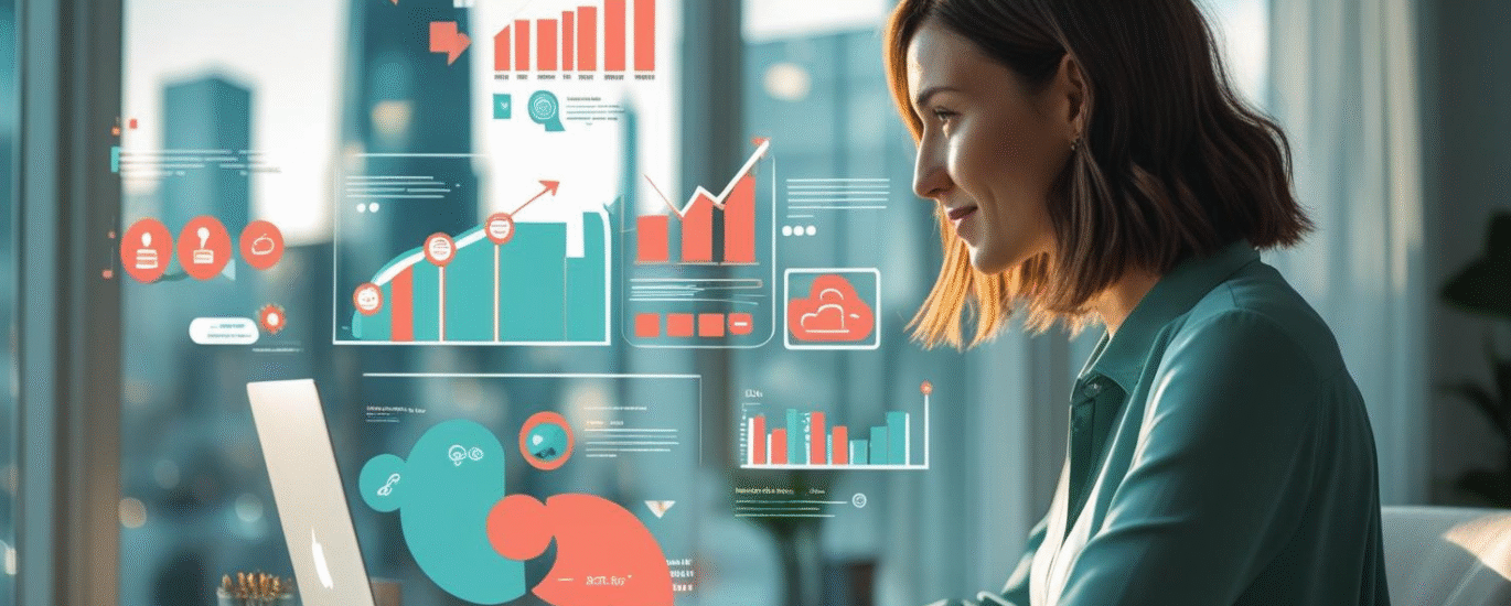 Marketing consultant helping small business with affordable strategy