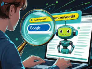 AI tools helping with keyword research and SEO optimization.