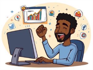 Monitoring website and social media analytics for brand growth