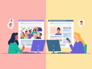 Comparison of slow vs fast websites with poor and good user experience for U.S. business visitors